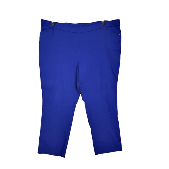 Avenue Stretch Skinny Dress Pants with Tummy Control Blue Womens Size 28 - Picture 2 of 6